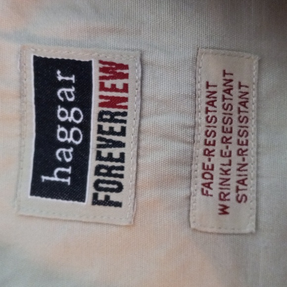 Haggar XL Plaid Long Sleeve Button Front Shirt Mens - Picture 11 of 13